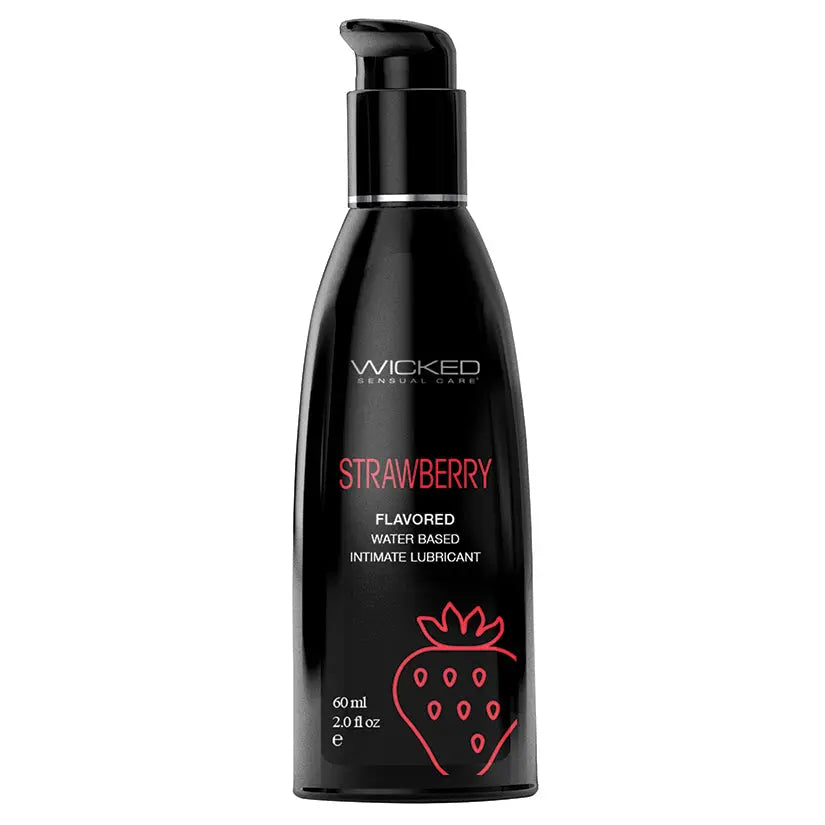 Wicked Aqua Flavored Lube-Strawberry 2oz My Store