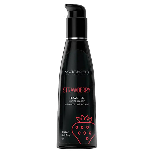 Wicked Aqua Flavored Lube-Strawberry 4oz My Store