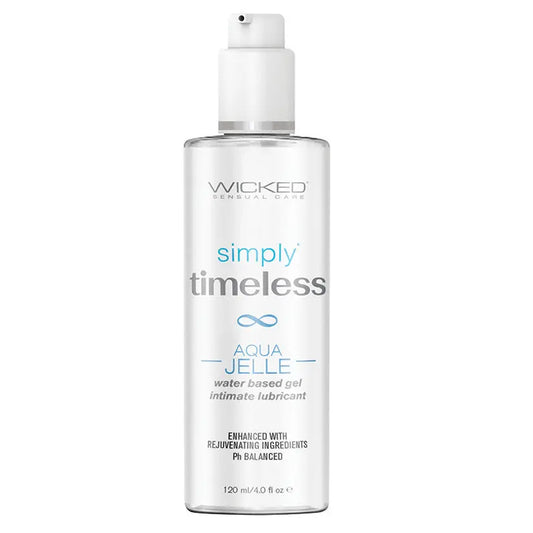 Wicked Simply Timeless Aqua Jelle Water-Based Gel Lubricant 4oz My Store