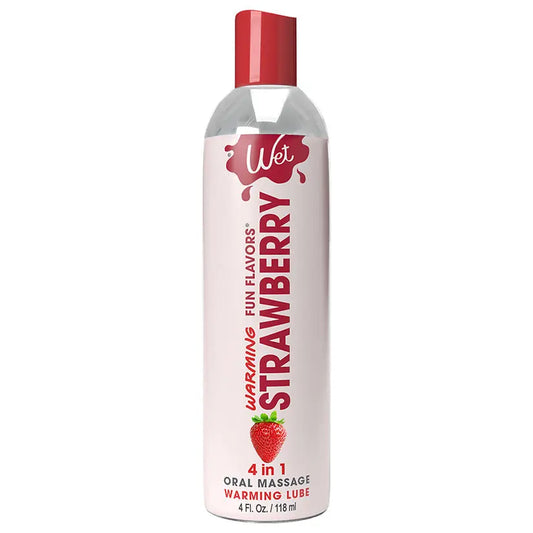 Wet Warming Fun Flavors Strawberry 4-In-1 Lubricant 4oz My Store