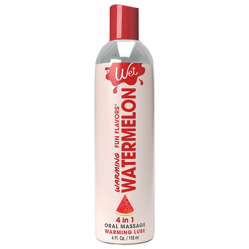 Wet Warming Fun Flavors Watermelon 4-In-1 Lubricant 4oz My Store