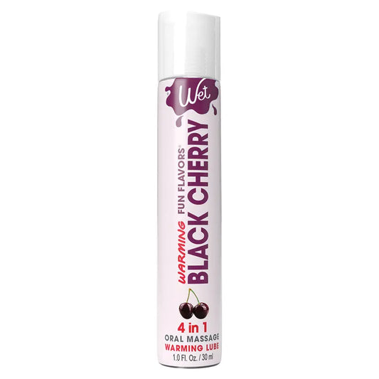 Wet Warming Fun Flavors Black Cherry 4-In-1 Lubricant 1oz My Store
