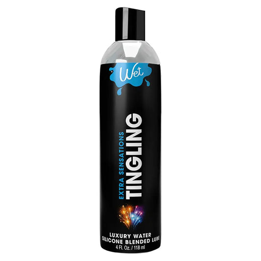 Wet Extra Sensations Tingling Water / Silicone Blend Based Lubricant 4oz My Store