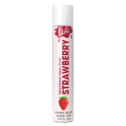 Wet Delicious Oral Play Strawberry Waterbased Flavored Lubricant 1oz My Store