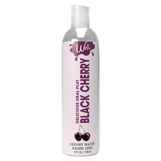 Wet Delicious Oral Play Black Cherry Waterbased Flavored Lubricant 4oz My Store