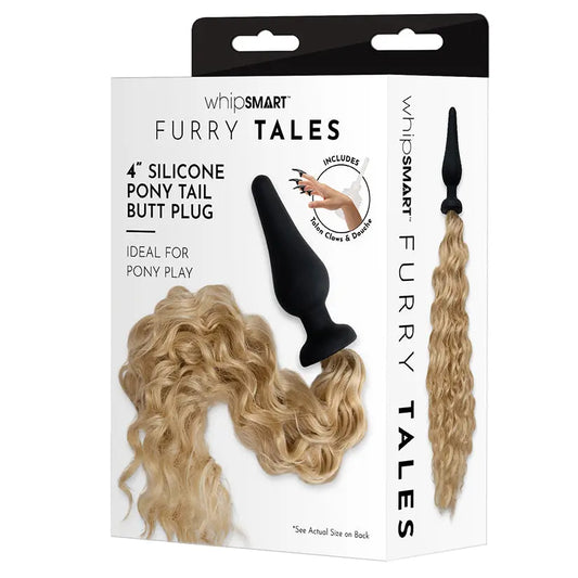 Whipsmart Furry Tales Silicone Plug with Blondie Pony Tail 4 My Store