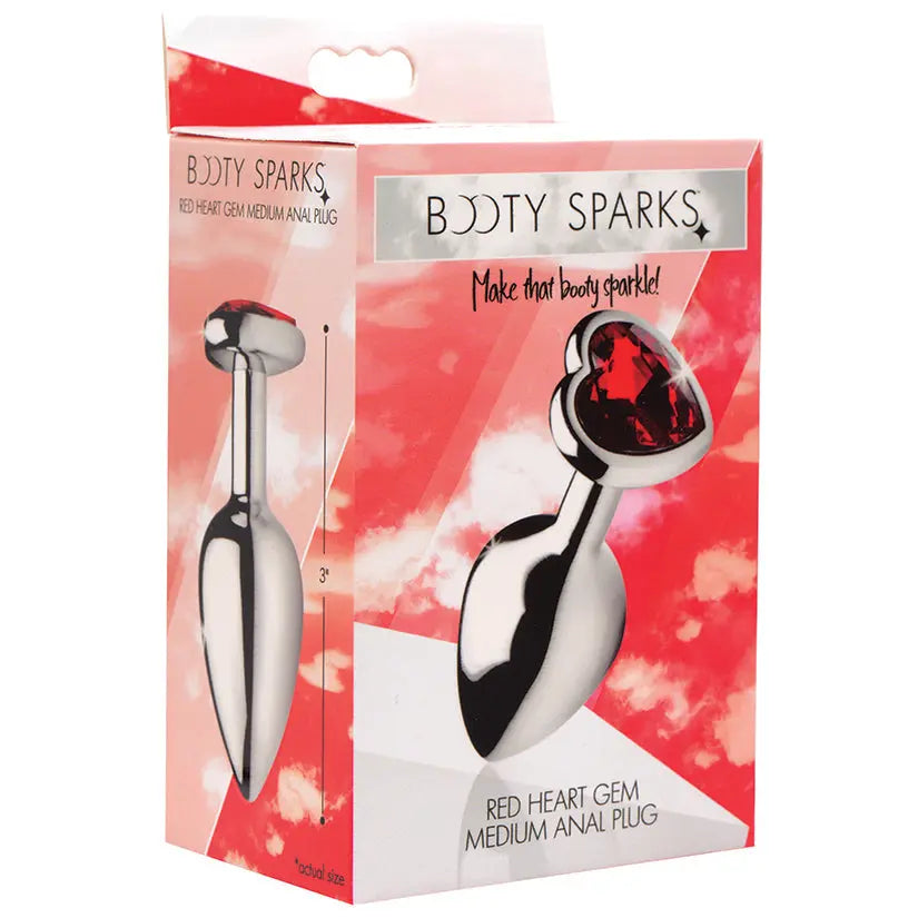 Booty Sparks Red Heart Gem Anal Plug-Medium My Store