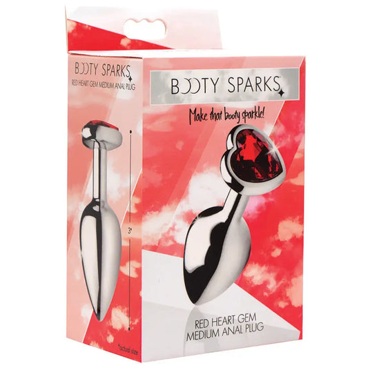 Booty Sparks Red Heart Gem Anal Plug-Medium My Store