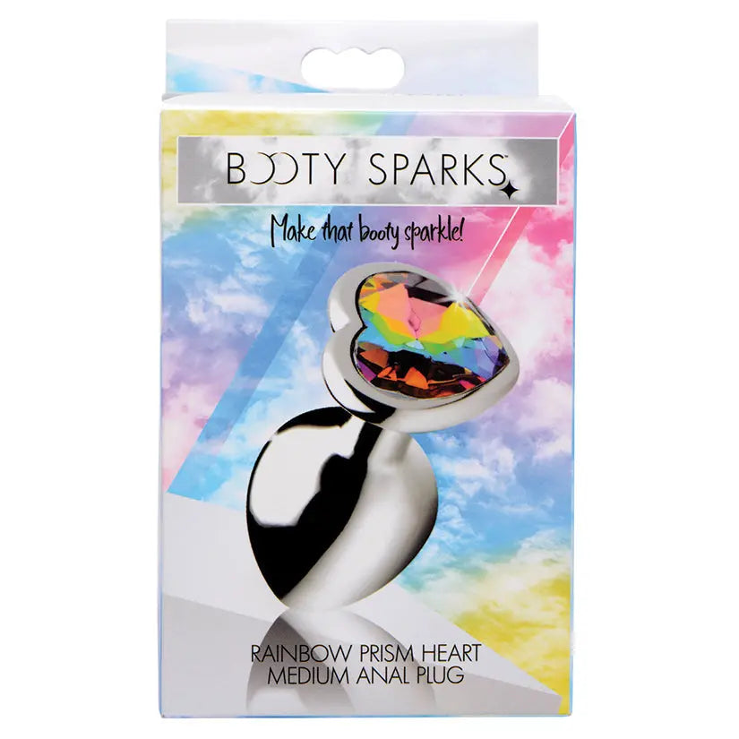 Booty Sparks Rainbow Prism Heart Anal Plug-Medium My Store