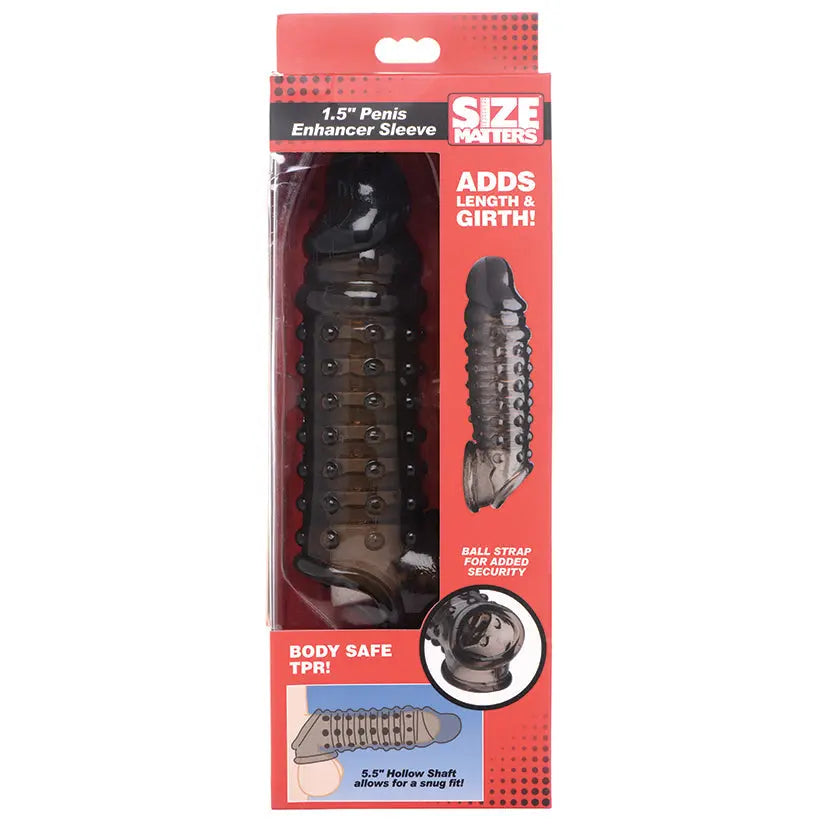 Size Matters Penis Enhancer Sleeve-Smoke 1.5inch My Store