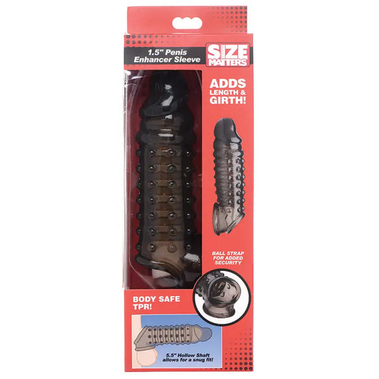 Size Matters Penis Enhancer Sleeve-Smoke 1.5inch My Store
