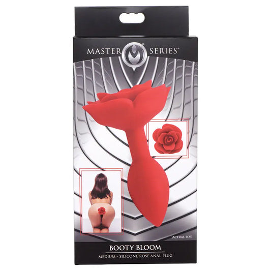 Master Series Booty Bloom Silicone Rose Anal Plug Medium My Store