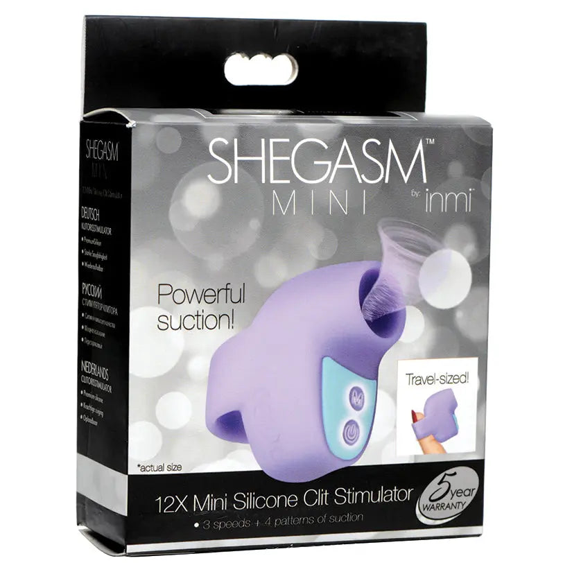Shegasm Mini 12X Mini Silicone Clit Stimulator-Purple My Store