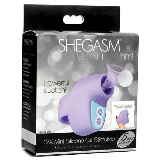 Shegasm Mini 12X Mini Silicone Clit Stimulator-Purple My Store