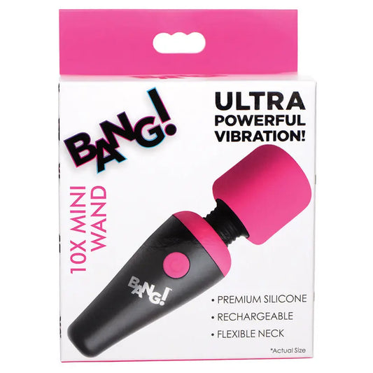 Bang! 10X Vibrating Mini Silicone Wand-Pink My Store