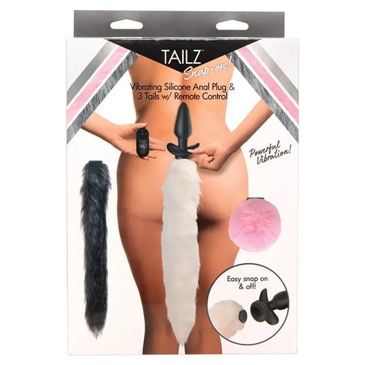 Tailz Vibrating Anal Plug & 3 Tails with Remote Control My Store