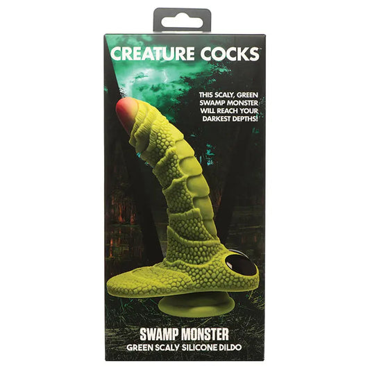 Creature Cocks Swamp Monster Green Scaly Silicone Dildo My Store