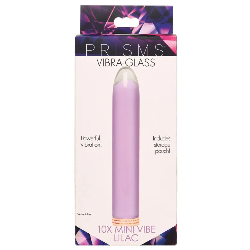 Prisms Vibra Glass 10x Tapered Glass Bullet-Purple My Store