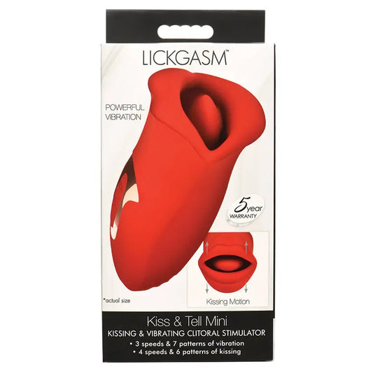 Lickgasm Kiss And Tell Mini Kissing And Vibrating Stimulator My Store