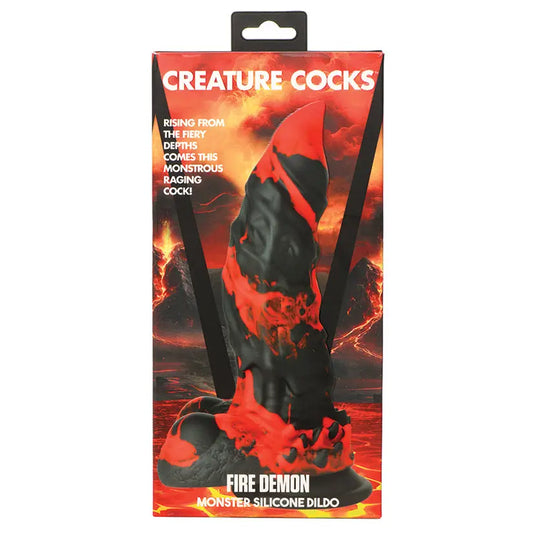 Creature Cocks Fire Demon Monster Silicone Dildo My Store