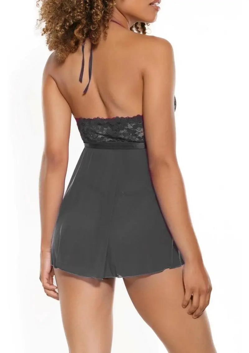 Pink Pussycat Plus Size Babydoll and G-String Set Shop Erotic